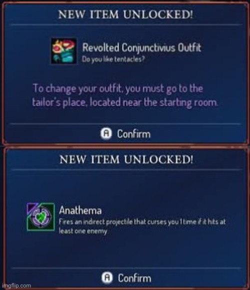 Got 2 new blueprints unlocked | image tagged in dead cells,gaming,video games,nintendo switch,screenshots | made w/ Imgflip meme maker