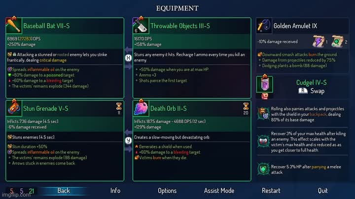 This run is god tier! | image tagged in dead cells,gaming,video games,nintendo switch,screenshot | made w/ Imgflip meme maker