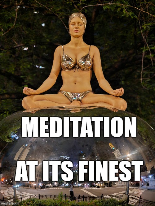 Meditation at its finest | MEDITATION; AT ITS FINEST | image tagged in meditation,funny memes,yoga | made w/ Imgflip meme maker