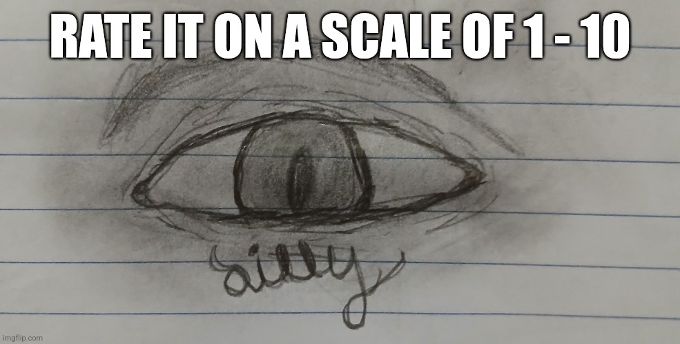 Idk rate it and feel free to give me tips ig | RATE IT ON A SCALE OF 1 - 10 | made w/ Imgflip meme maker