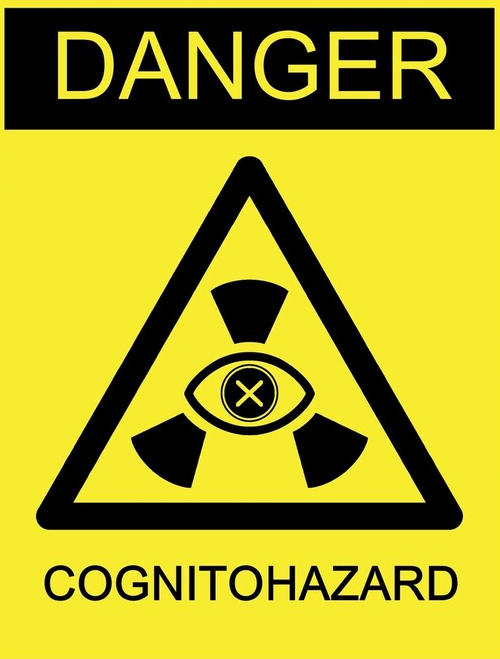 Cognitohazard sign Blank Meme Template
