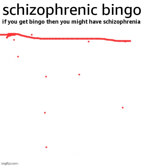 schizophrenic bingo | image tagged in schizophrenic bingo | made w/ Imgflip meme maker