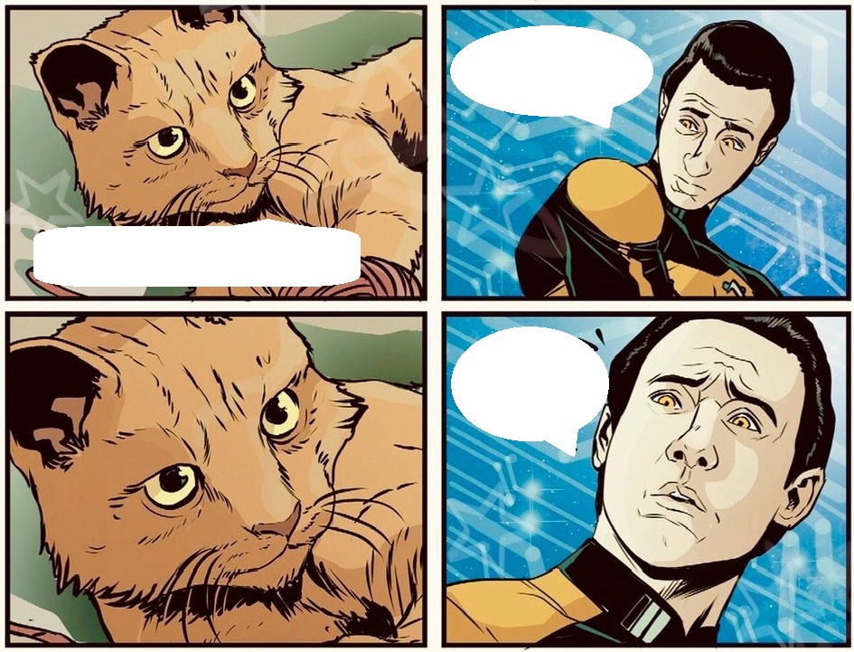 Anakin/Padme but Spot/Data Blank Meme Template