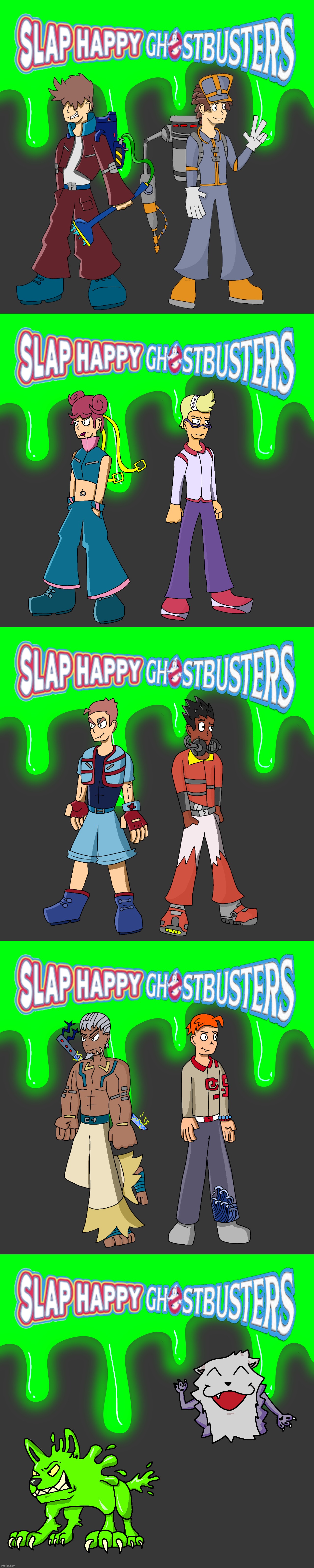 Some crossover art of Slap Happy Rhythm Busters and Ghostbusters | made w/ Imgflip meme maker