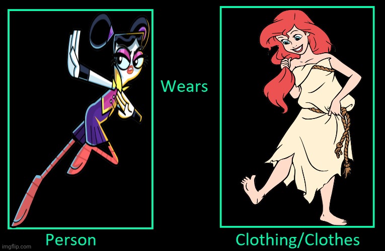 What if Flick Feathers Wears Ariel's Shipwrecked Rags | image tagged in what if a person who wears clothes outfit,chuck chicken,the little mermaid,disney princess,ariel,flick feathers | made w/ Imgflip meme maker