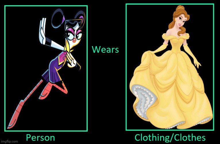 What if Flick Feathers Wears Belle's Yellow Ballgown | image tagged in beauty and the beast,disney princess,chuck chicken,flick feathers,belle,princess belle | made w/ Imgflip meme maker