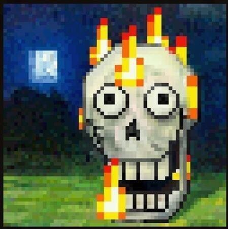 Burning Minecraft papyrus Blank Meme Template