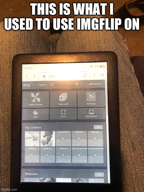 THIS IS WHAT I USED TO USE IMGFLIP ON | made w/ Imgflip meme maker