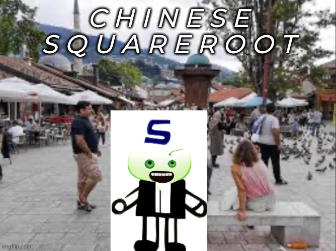 C H I N E S E
S Q U A R E R O O T | image tagged in ai sqrt in sarajevo | made w/ Imgflip meme maker