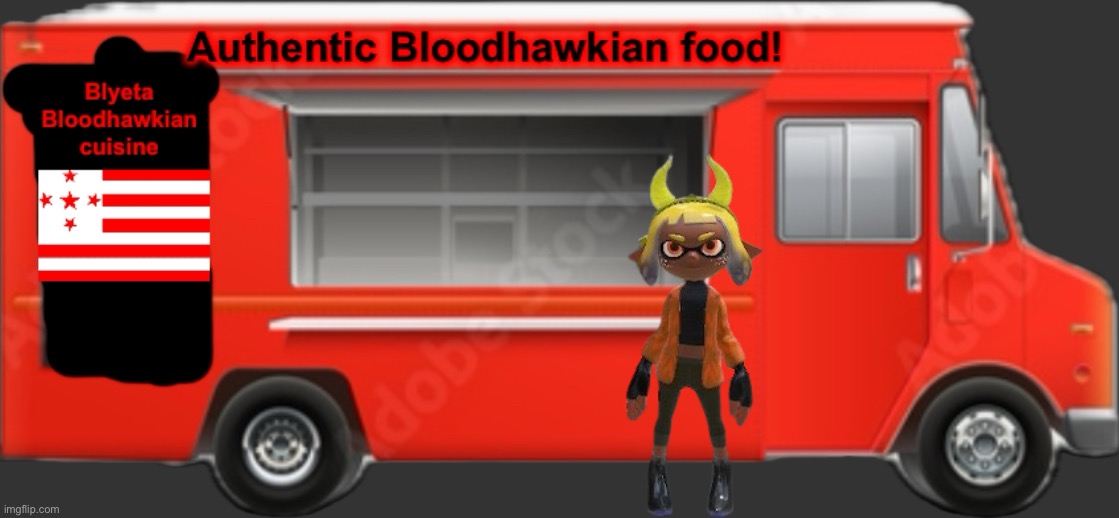 Inkmatas is at a Bloodhawkian Food Truck (rp) | made w/ Imgflip meme maker