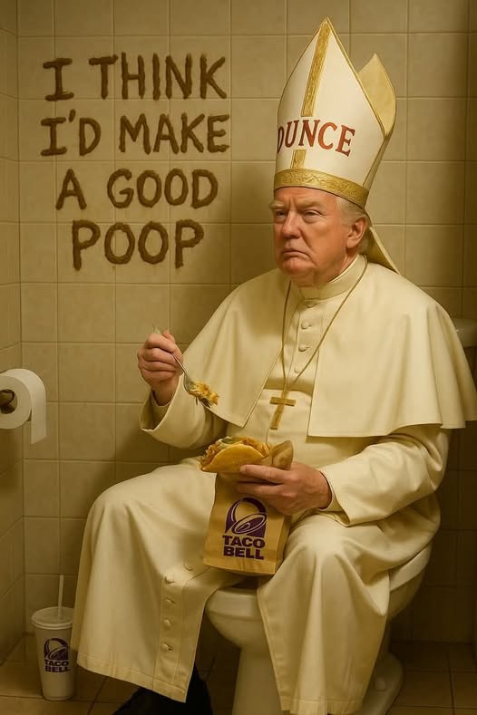 Pope trump Blank Meme Template