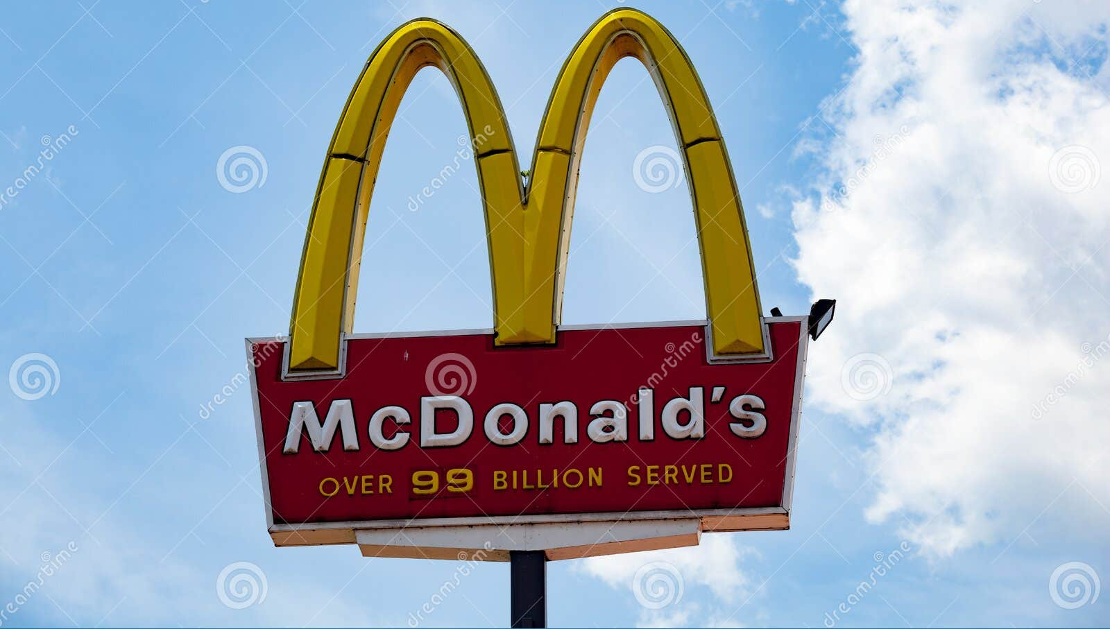 McDonald's over 99 billion served Blank Meme Template