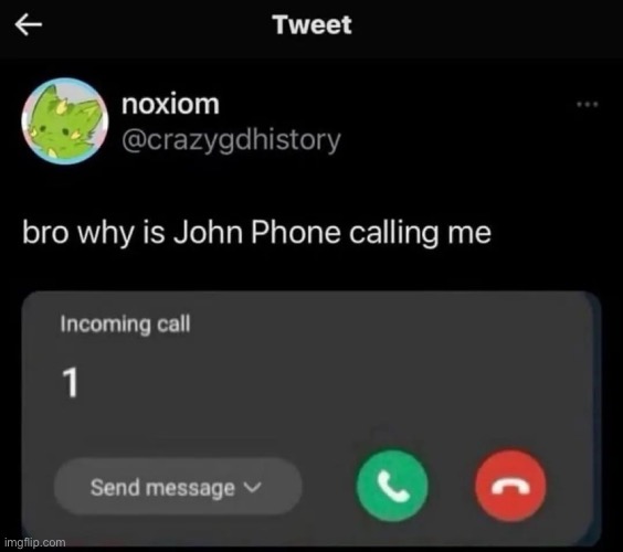 John Phone | made w/ Imgflip meme maker