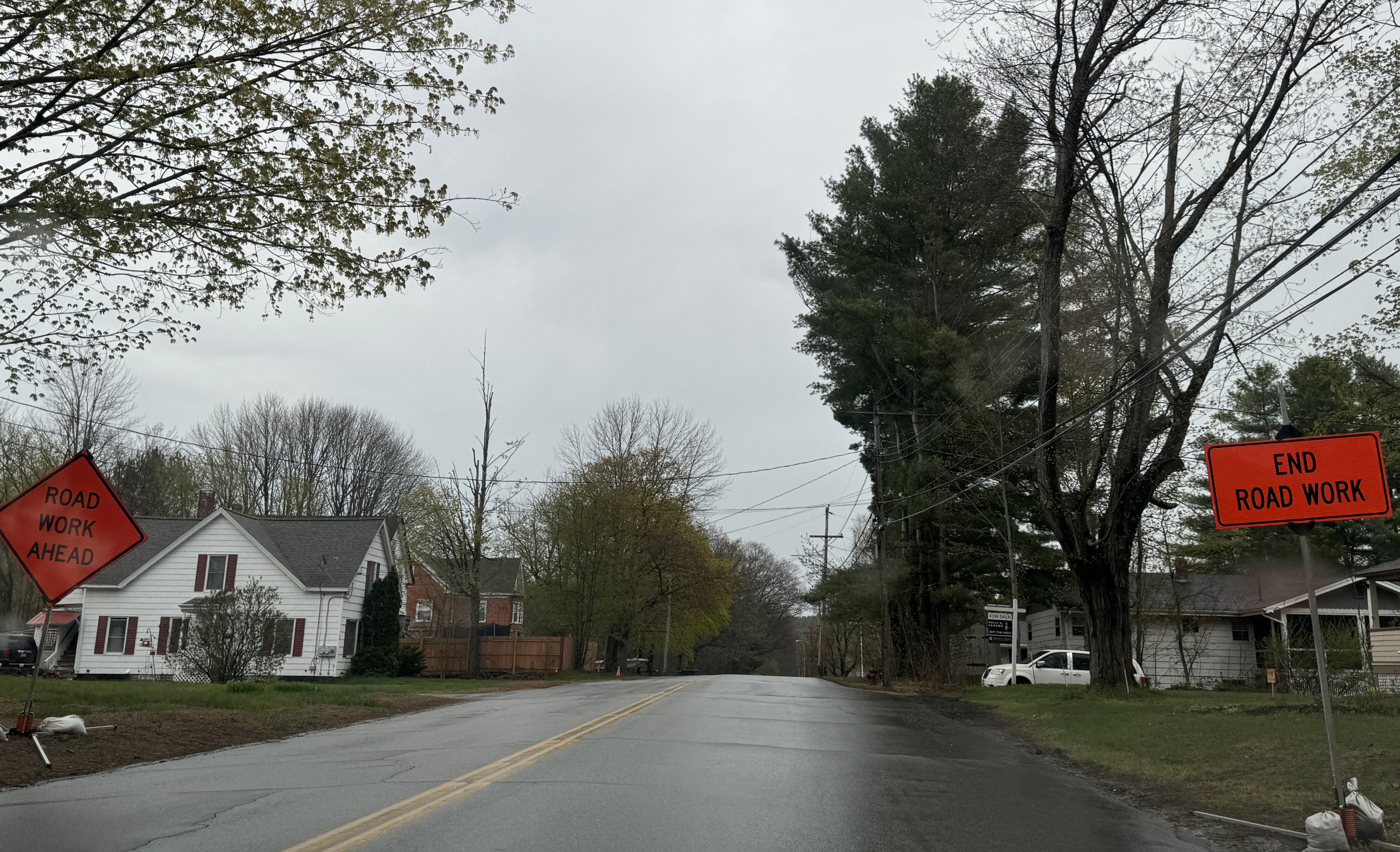 End road work Blank Meme Template