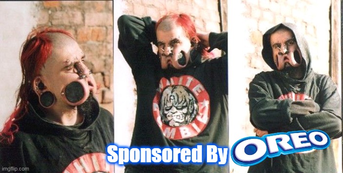 Mod Man | Sponsored By | image tagged in oreo body mod meme | made w/ Imgflip meme maker