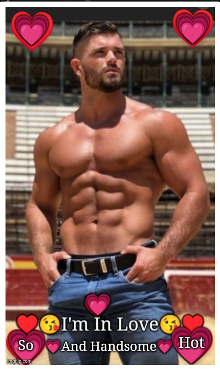 Hot Muscular Men I'm in Love Blank Meme Template