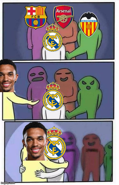 IT'S OFFICIAL: TRENT ALEXANDER-ARNOLD TO REAL MADRID, HERE WE GO!!!!! | image tagged in problems stress pain blank,taa,real madrid,laliga,footy,transfers | made w/ Imgflip meme maker