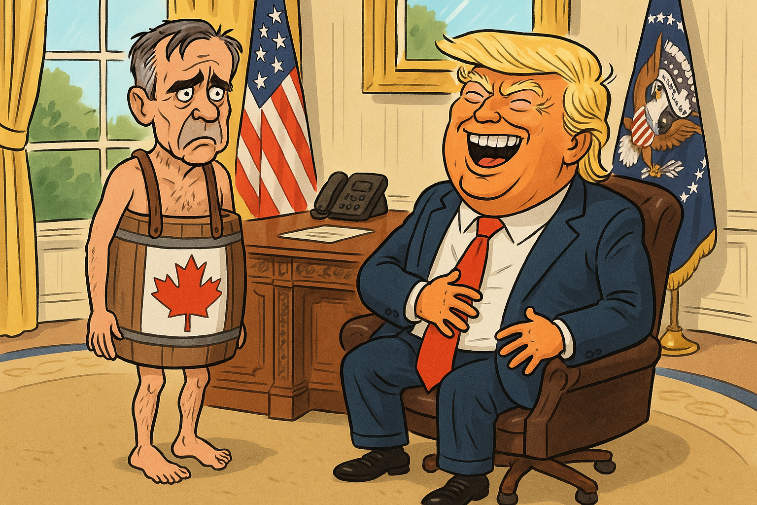 Mark carney Donald trump Blank Meme Template