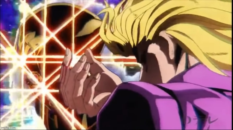 Giorno dio pose | image tagged in giorno dio pose | made w/ Imgflip meme maker