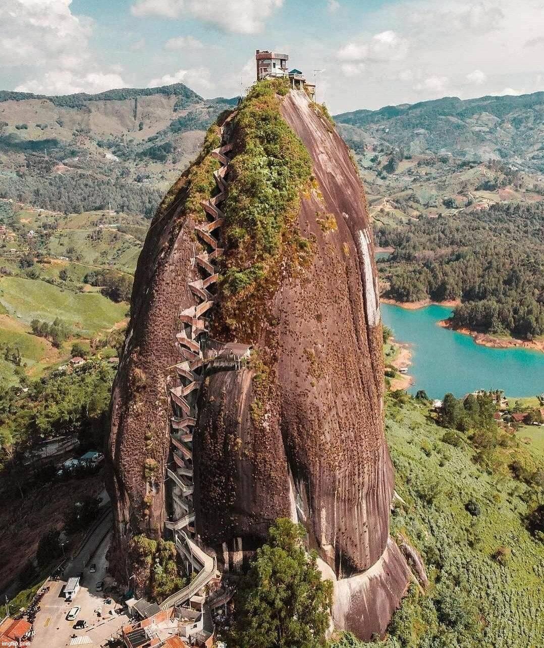 Piedra del penal in Columbia | image tagged in awesome | made w/ Imgflip meme maker