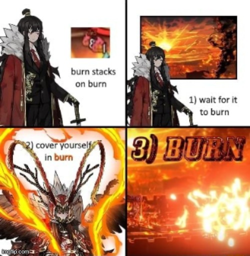 Burn | image tagged in burn | made w/ Imgflip meme maker