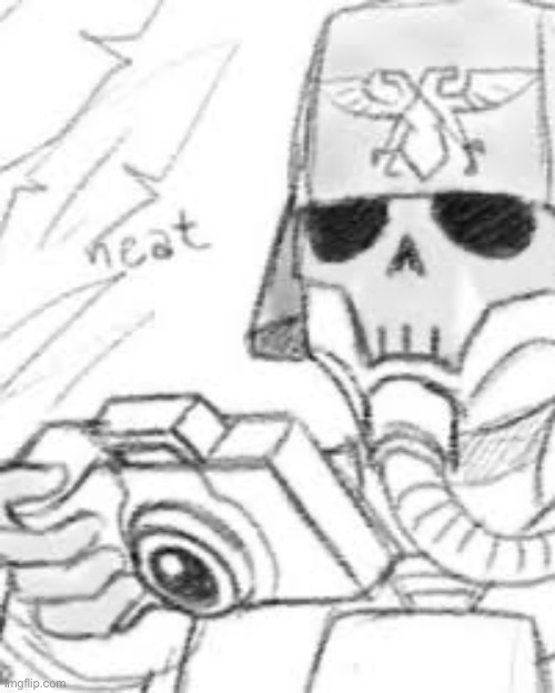 Krieger says neat. | image tagged in krieger says neat | made w/ Imgflip meme maker