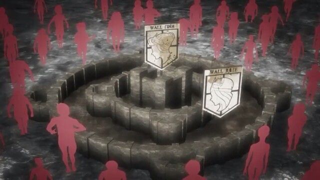 Attack on Titan walls Blank Meme Template