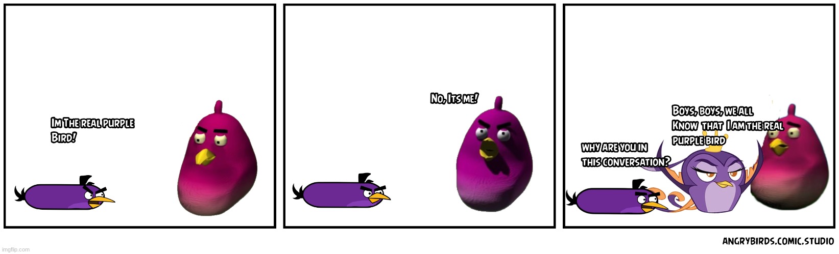 some comic I made | image tagged in angry birds | made w/ Imgflip meme maker