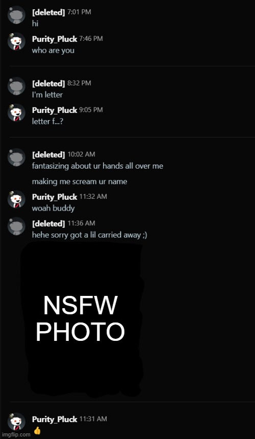 weird ass girl | NSFW PHOTO | made w/ Imgflip meme maker