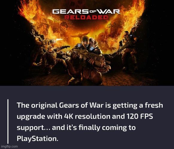 YOU ALREADY REMASTERED GEARS OF WAR | made w/ Imgflip meme maker