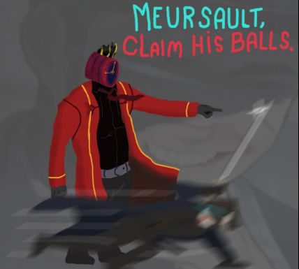 High Quality MEURSAULT, CLAIM HIS BALLS Blank Meme Template