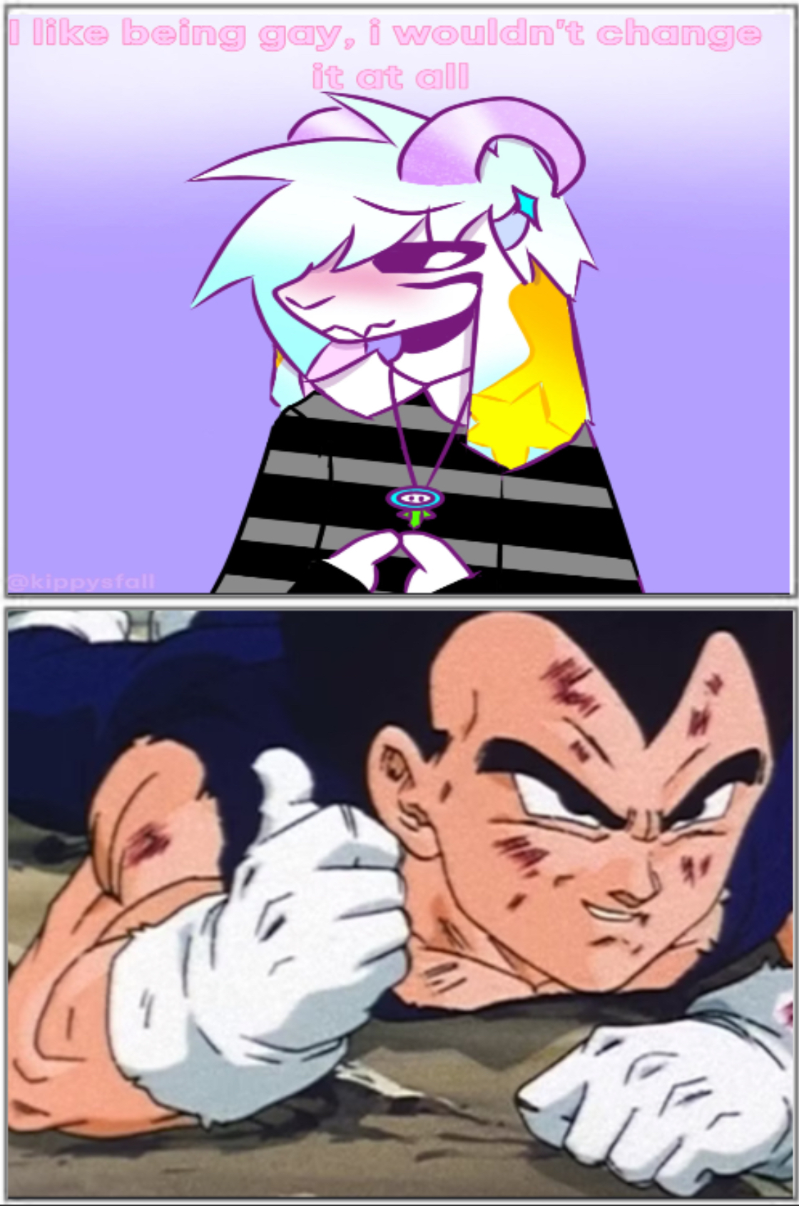 Pride Vegeta Blank Meme Template