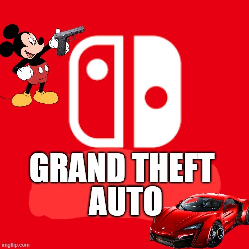 Grand Theft Auto | AUTO; GRAND THEFT | image tagged in grand theft auto,mickey mouses | made w/ Imgflip meme maker