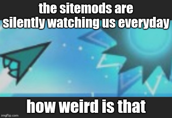 ruh roh | the sitemods are silently watching us everyday; how weird is that | image tagged in ruh roh | made w/ Imgflip meme maker
