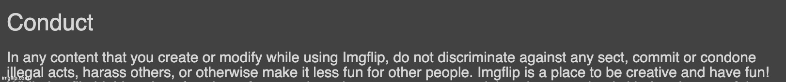 The part of the TOS that 99% of users here can get permabanned for | made w/ Imgflip meme maker