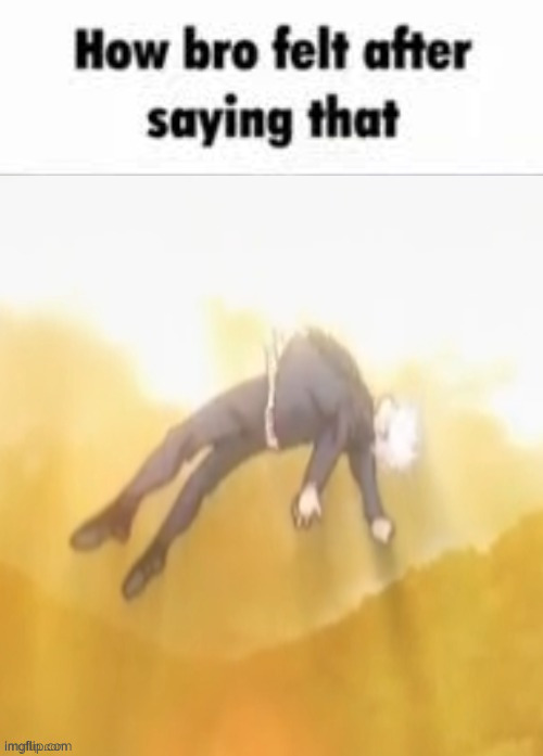 How bro felt after saying that (Gojo High) | image tagged in how bro felt after saying that gojo high | made w/ Imgflip meme maker