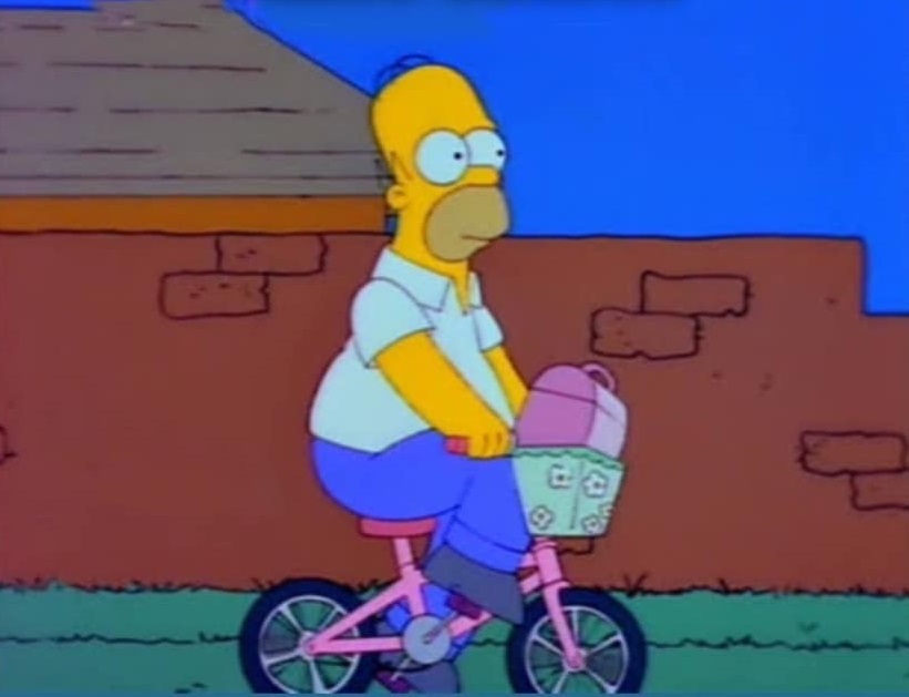 homero bici Blank Meme Template