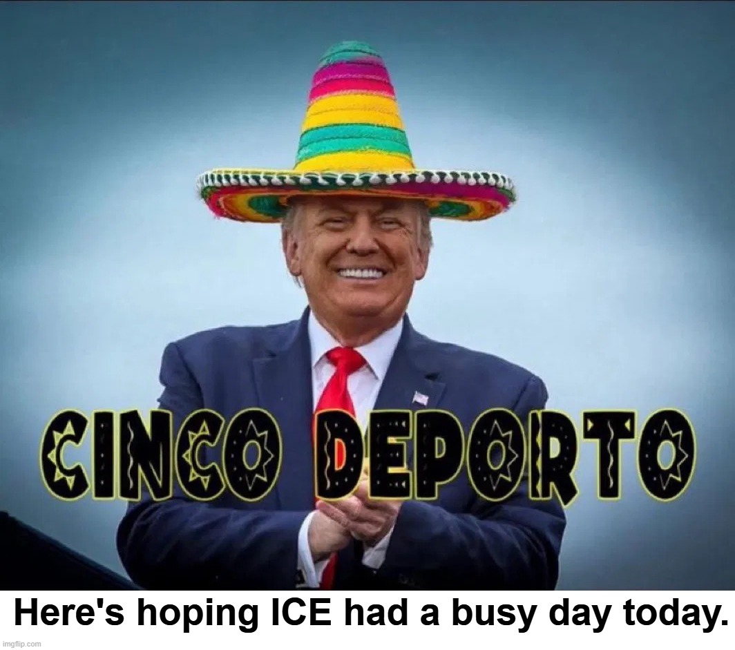 Cinco de Porto | Here's hoping ICE had a busy day today. | image tagged in immigration and customs enforcement,ice,deportation,cinco de mayo,illegal aliens,wetbacks | made w/ Imgflip meme maker