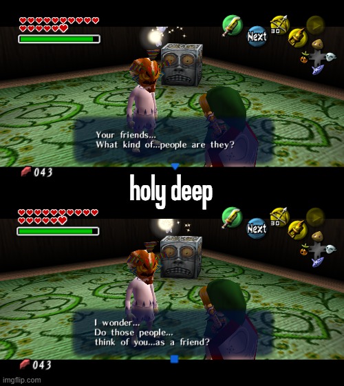 holy deep | made w/ Imgflip meme maker
