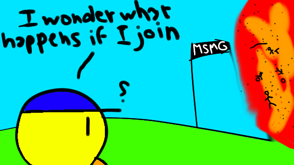High Quality i wonder what happens if i join Blank Meme Template