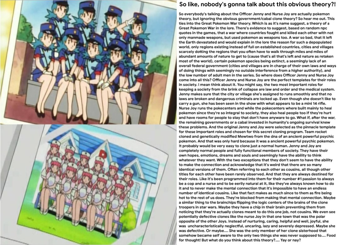 pokemon officer jenny nurse joy Blank Meme Template