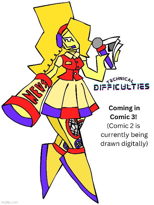 Characters We'll Eventually See!: Ms_M3d!@, one of the three main antagonist! (in comic three, not digitally drawn YET) | made w/ Imgflip meme maker