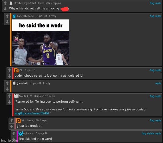 Modbot stupid tbh | made w/ Imgflip meme maker