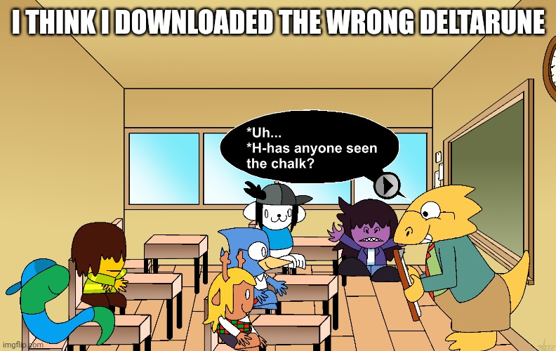 Deltarune if it was made in flash 3 a few months after columbine | I THINK I DOWNLOADED THE WRONG DELTARUNE | image tagged in pico,deltarune,undertale | made w/ Imgflip meme maker
