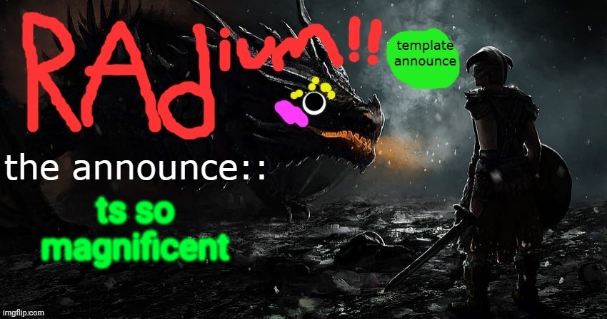 radium toe temp | ts so magnificent | image tagged in radium toe temp | made w/ Imgflip meme maker