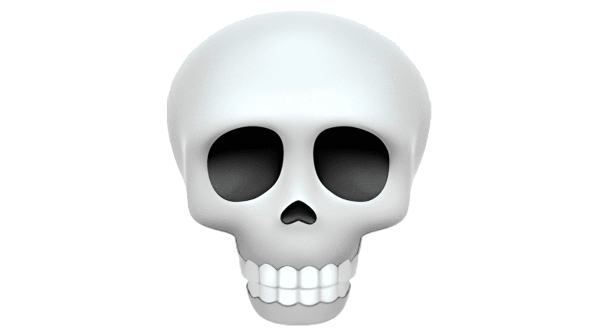 Skull emoji Blank Meme Template
