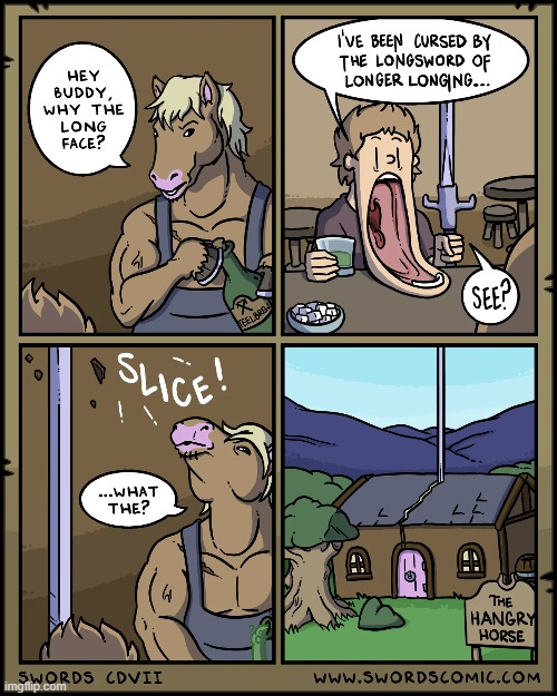 image tagged in horse,sword,long,longsword,curse,longing | made w/ Imgflip meme maker