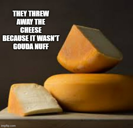 Why did they throw out the cheese?  - funny - | image tagged in funny,fun,cheese,play on words,humor | made w/ Imgflip meme maker