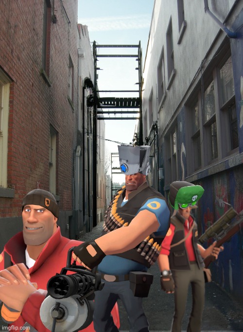 Random ahh drug dealers in the alleyway | image tagged in tf2,memes | made w/ Imgflip meme maker
