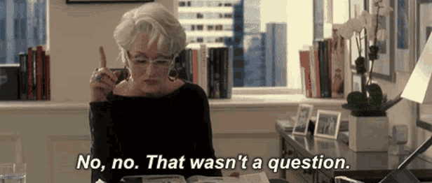 miranda priestly Blank Meme Template